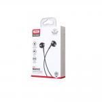 Casti audio cu microfon XO EP52, Control pe fir, mini Jack 3.5, Lungime cablu 1.2m, Negru