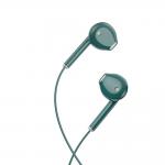 Casti audio cu microfon XO EP54, Control pe fir, mini Jack 3.5, Lungime cablu 1.2m, Verde 2 - lerato.ro