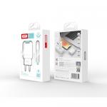 Incarcator retea XO L78, Dual USB, 12W, 2.4A, Cablu USB-C 1m inclus, Alb 3 - lerato.ro