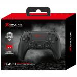 Controller wireless XTRIKE ME GP-51 pentru PC, Steam, Android, iOS si PS4, Bluetooth 4.2, 600 mAh, USB-C, Negru 7 - lerato.ro
