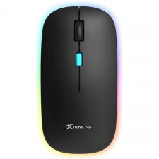 Mouse gaming wireless XTRIKE ME GW-113, RGB, 1600 DPI, 4 Butoane, Negru