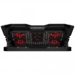 Cooler laptop gaming XTRIKE ME FN-813, Compatibil cu laptop de maxim 16 inch, 5 vemtilatoare, 3200 rpm, 2xUSB, Iluminare LED rosu, Ajustabil, 360 x 270 x 32mm, Negru 4 - lerato.ro