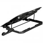 Cooler laptop gaming XTRIKE ME FN-813, Compatibil cu laptop de maxim 16 inch, 5 vemtilatoare, 3200 rpm, 2xUSB, Iluminare LED rosu, Ajustabil, 360 x 270 x 32mm, Negru 9 - lerato.ro