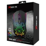 Mouse gaming wireless XTRIKE ME GW-611, RGB, 8000 DPI, 4 Butoane, USB-C, Negru 9 - lerato.ro