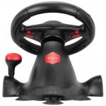 Volan Racing XTRIKE ME GP-903 cu pedale si schimbator de pentru cei pasionati de jocuri de curse, PC / PS3 / PS4 / XBOX ONE / XBOX Series, Nintendo Switch, USB, Negru 4 - lerato.ro