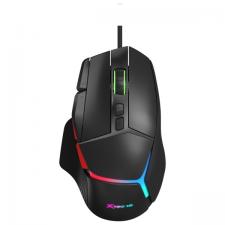 Mouse gaming XTRIKE ME GM-415, cu fir, USB 2.0, RGB, 8000 DPI, 9 Butoane, Negru