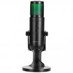 Microfon gaming cu suport pentru birou XTRIKE ME XMC-03, Iluminare RGB, Omnidirecțional, compatibil cu Windows/MacOS, USB 2.0, Negru 3 - lerato.ro