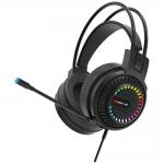 Casti gaming XTRIKE ME HP-318, Cu fir, Drivere 50mm, Jack 3.5 mm / USB, RGB, Negru 2 - lerato.ro