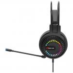 Casti gaming XTRIKE ME HP-318, Cu fir, Drivere 50mm, Jack 3.5 mm / USB, RGB, Negru 3 - lerato.ro