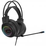 Casti gaming XTRIKE ME HP-318, Cu fir, Drivere 50mm, Jack 3.5 mm / USB, RGB, Negru 6 - lerato.ro