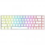 Tastatura gaming XTRIKE ME GK-995W, Conexiune Wireless, Bluetooth 5.3, RGB, 312 × 102 × 40 mm, Alb 2 - lerato.ro