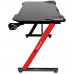 Birou de gaming XTRIKE ME DK-02, 110 × 60 × 74 cm, Suport casti, Rosu / Negru 3 - lerato.ro