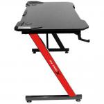 Birou de gaming XTRIKE ME DK-02, 110 × 60 × 74 cm, Suport casti, Rosu / Negru 5 - lerato.ro