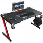 Birou de gaming XTRIKE ME DK-02, 110 × 60 × 74 cm, Suport casti, Rosu / Negru 6 - lerato.ro