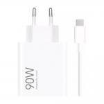 Incarcator retea Xiaomi HyperCharge Combo, 1x USB-A, Power Delivery 90W, Cablu USB-C 1m inclus, Alb 2 - lerato.ro