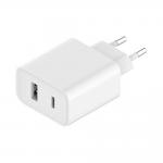 Incarcator retea Xiaomi Travel Charger, 1x USB-C, 1x USB-A, 33W, 3A, Alb 2 - lerato.ro