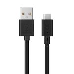 Cablu pentru incarcare si transfer de date Xqisit Charge & Sync, USB-A la USB-C, 3m, Negru 2 - lerato.ro