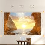 Videoproiector Yaber L2s LCD, 1080p, 700 lm, Difuzoare JBL integrate, WiFi, Bluetooth 5.0, Alb 10 - lerato.ro