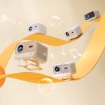 Vdeoproiector Yaber L2 Plus, Full HD, 1080p, 700 ANSI, Boxe integrate, Unghi reglabil, Wi-Fi, Bej 18 - lerato.ro