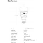 Bec Smart LED Xiaomi Yeelight 1S RGB, lumina calda/rece, E27, WiFi