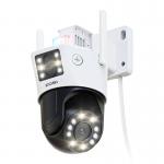 Camera de supraveghere ZOSI C298 WiFi 6MP dual Pan Tilt IP66, Exterior, 2560x1440, WiFi, Alb 2 - lerato.ro