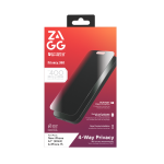 Folie sticla securizata ZAGG Invisibleshield Glass Elite Privacy 360 compatibila cu iPhone 16 / 15, Negru 3 - lerato.ro