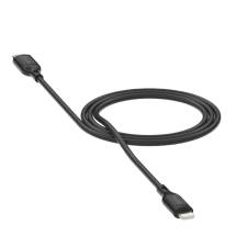 Cablu pentru incarcare si transfer de date Mophie Essentials, USB-C/Lightning, 60W, 1m, Negru