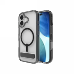Carcasa ZAGG Crystal Palace Snap KickStand cu MagSafe compatibila cu iPhone 17, Negru 2 - lerato.ro