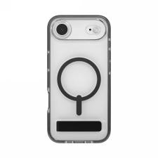 Carcasa ZAGG Santa Cruz Snap Kickstand cu MagSafe compatibila cu iPhone 17 Air, Transparent / Negru