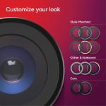 Protectie camera foto ZAGG Invisibleshield Camera Ring compatibila cu iPhone 18 Pro Max / 18 Pro, Negru 5 - lerato.ro