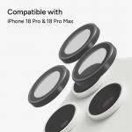 Protectie camera foto ZAGG Invisibleshield Camera Ring compatibila cu iPhone 18 Pro Max / 18 Pro, Silver 3 - lerato.ro