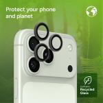 Protectie camera foto ZAGG Invisibleshield Camera Ring compatibila cu iPhone 18 Pro Max / 18 Pro, Silver 9 - lerato.ro