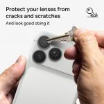 Protectie camera foto ZAGG Invisibleshield Camera Ring compatibila cu iPhone 18 Pro Max / 18 Pro, Silver 10 - lerato.ro