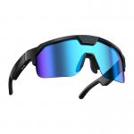 Ochelari sport smart Zeblaze Q01, Functii AI, Audio, Camera 8 MP / 1200p, 270mAh, Autonomie 10h, Bluetooth 5.3, WiFi, Albastru 4 - lerato.ro