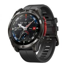 Ceas smartwatch Zeblaze Stratos 4 Pro, Curea din silicon, Display 1.43 inch, Autonomie 30 zile, 500 mAh, Bluetooth 5.3, Negru