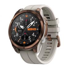 Ceas smartwatch Zeblaze Stratos 4 Pro, Curea din silicon, Display 1.43 inch, Autonomie 30 zile, 500 mAh, Bluetooth 5.3, Maro