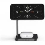 Statie de incarcare 2 in 1 Zens Office 2 Qi, Compatibila MagSafe, Wireless Charging, 15W, Negru 3 - lerato.ro
