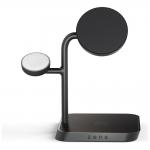 Statie de incarcare 3 in 1 Zens Office Pro 3 Qi2, Compatibila MagSafe, Wireless Charging, 15W, USB-C, Negru 2 - lerato.ro