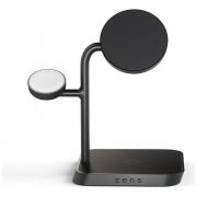 Statie de incarcare 3 in 1 Zens Office Pro 3 Qi2, Compatibila MagSafe, Wireless Charging, 15W, USB-C, Negru