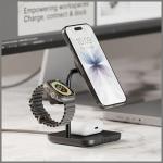 Statie de incarcare 3 in 1 Zens Office Pro 3 Qi2, Compatibila MagSafe, Wireless Charging, 15W, USB-C, Negru 8 - lerato.ro