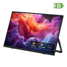 Monitor portabil Zeuslap ZP156, IPS, 15.6 inch, 1920×1080, 60Hz, Difuzor integrat, Negru