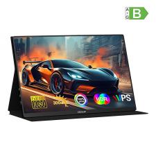 Monitor portabil Zeuslap P16A, IPS, 16.1 inch, 1920×1080, 144Hz, Difuzor integrat, Negru