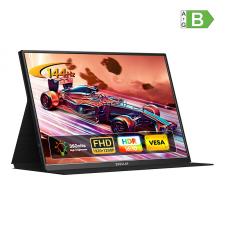Monitor portabil Zeuslap P16 Ultra, IPS, 16 inch, 1920×1200, 144Hz, Difuzor integrat, Negru