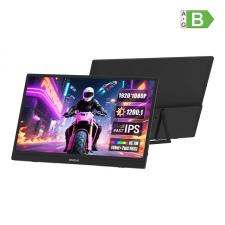 Monitor portabil Zeuslap ZB156, IPS, 15.6 inch, 1920×1080, 60Hz, Difuzor integrat, Negru