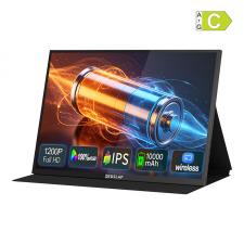 Monitor portabil tactil Zeuslap P16BT, IPS, 16 inch, 1920×1200, 60Hz, Difuzor integrat, Negru