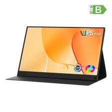 Monitor portabil tactil Zeuslap P15AT, IPS, 15.6 inch, 1920×1080, Difuzor integrat, Negru
