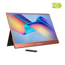 Monitor portabil tactil Zeuslap AT156, IPS, 15.6 inch, 1920×1080, 60Hz, Difuzor integrat, Rose Gold
