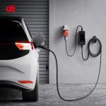 Incarcator portabil pentru masini electrice dé Charger, 11kW, 16A, IP66, Lungime cablu 10m, Afisaj LCD, WiFi, Negru / Gri 4 - lerato.ro