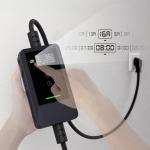 Incarcator portabil pentru masini electrice dé Charger cu priza Schuko, 3kW, 16A, IP66, Lungime cablu 7m, Afisaj LCD, Negru / Gri 3 - lerato.ro