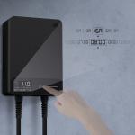 Incarcator de perete pentru masini electrice dé Wallbox, 11kW, 16A, IP54, Lungime cablu 15m, Control aplicatie Tuya Smart, RFID, Afisaj LCD, Negru / Gri 4 - lerato.ro